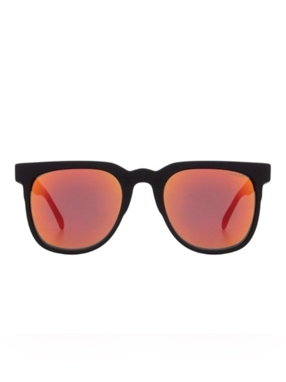 KOMONO Riviera Black Rubber Sunglasses NEW mirrored